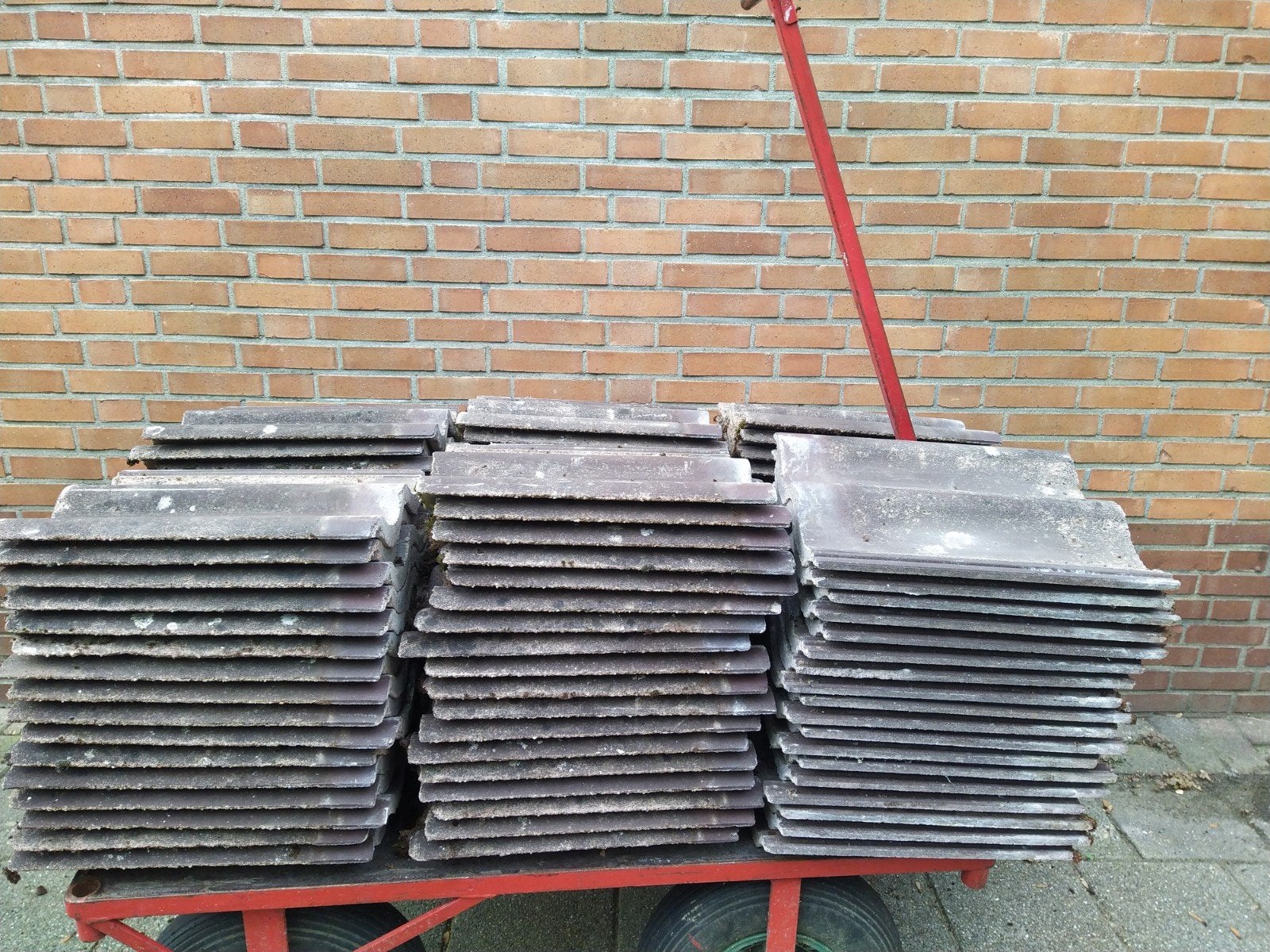 Betondakpannen Teeuwen bruin 200 stuks, Ophalen, Gebruikt, 15 m² of meer, Dakpannen