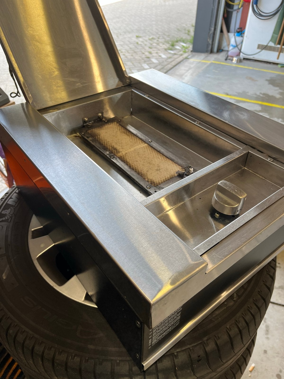 Grandhall RVS wokbrander -!, Ophalen, Gebruikt