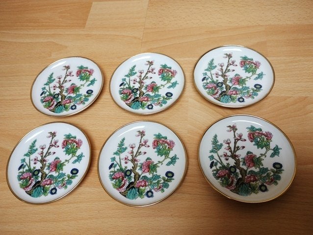 6 mooie Kaiser Petit Four schaaltjes/bordjes + potje, Antiek en Kunst, Ophalen of Verzenden