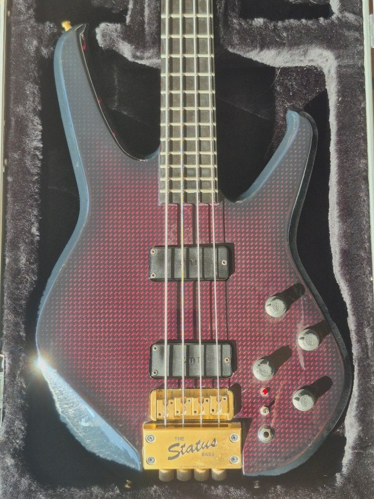 Status Graphite S2000 headless basgitaar 1986 + koffer, Muziek en Instrumenten, Ophalen of Verzenden, Gebruikt, Elektrisch