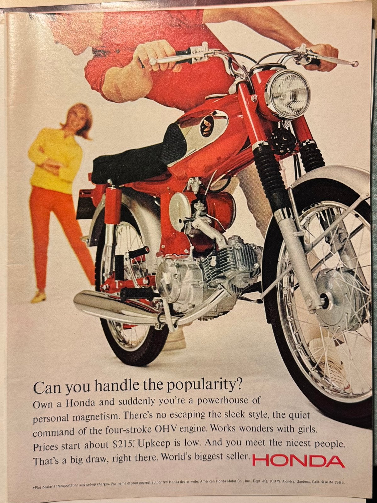 Advertentie uit 1965 Honda S90, Verzenden, Zo goed als nieuw, Motoren