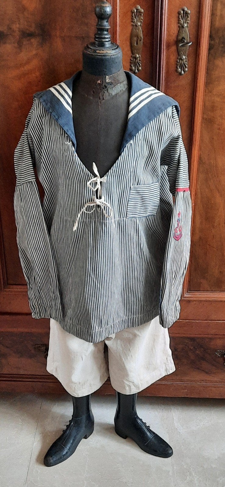 Antiek Matrozenpakje, Antiek en Kunst, Antiek | Kleding en Accessoires, Verzenden