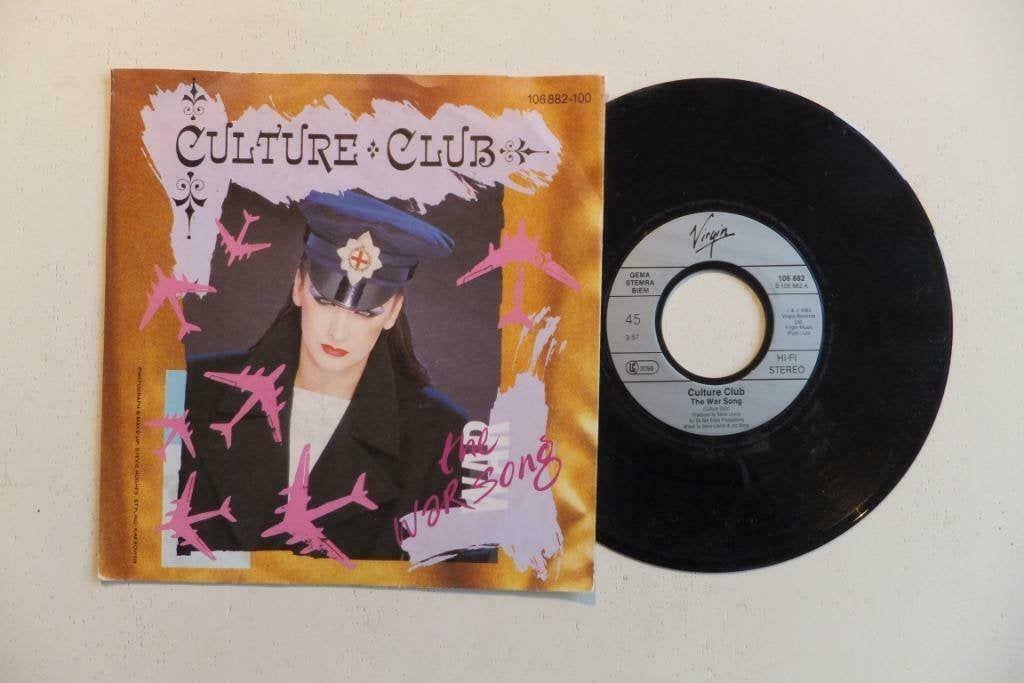 Culture Club 7-inch single The war song 80-er Boy George TOP, Cd's en Dvd's, Vinyl Singles, 7 inch, Ophalen of Verzenden, Zo goed als nieuw