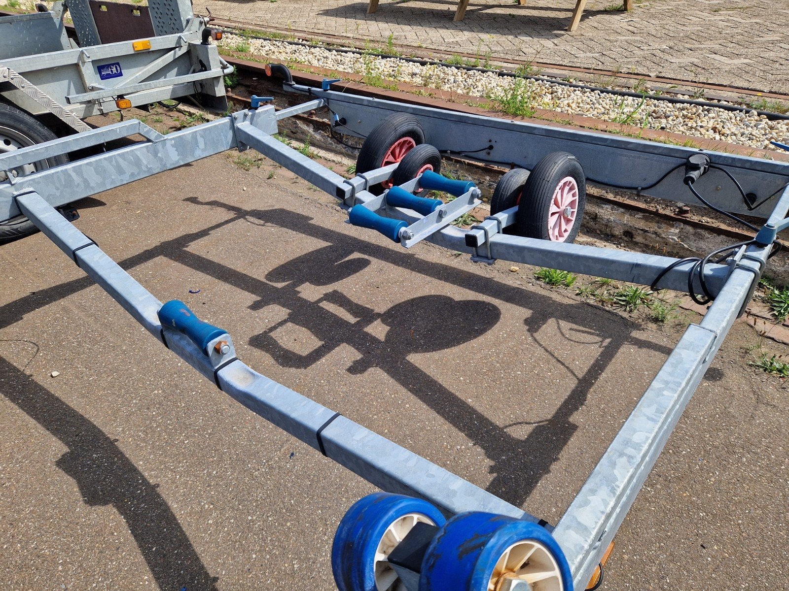 Vlemmix tandemas trailer  2700/840 in zéér goede staat  !!!, 1500 tot 3000 kg, 6 tot 9 meter, Overige typen, Ophalen of Verzenden