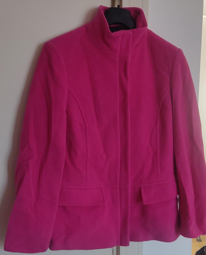 Wol Roze Dames Jas 38, Kleding | Dames, Jassen | Winter, Ophalen of Verzenden, Gedragen, Maat 38/40 (M), Roze