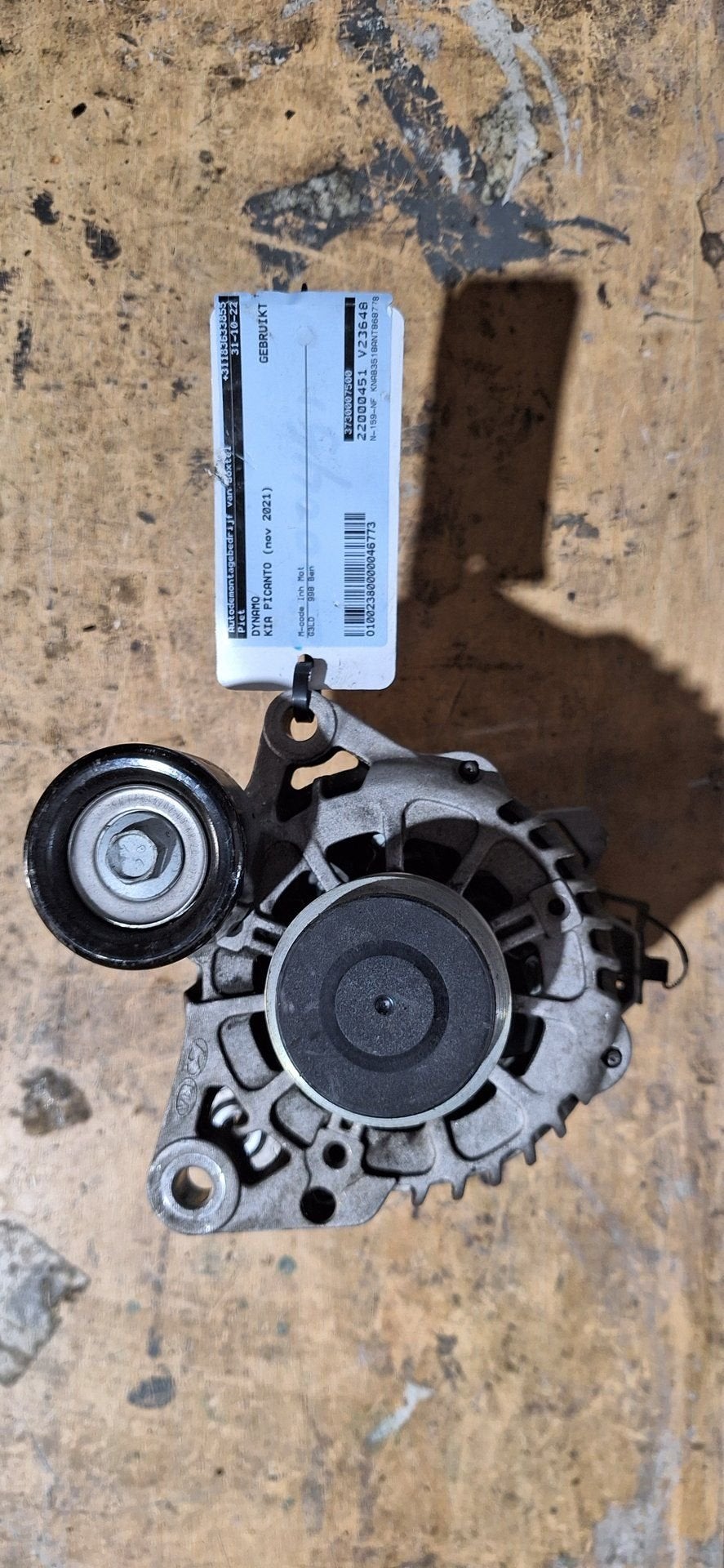Dynamo Alternator Kia Picanto / Hyundai i10 2017-heden Origi, Gebruikt, -, -, Ophalen of Verzenden