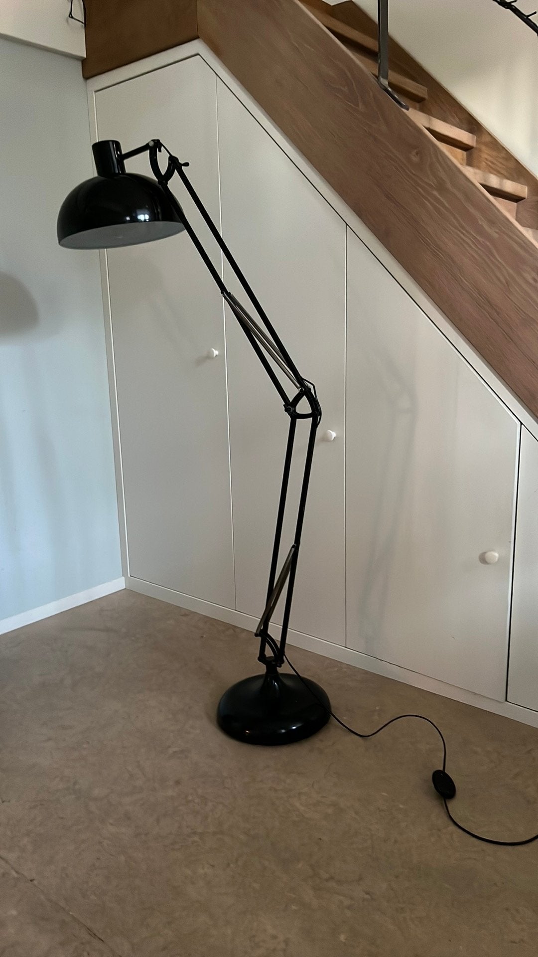 Grote staande (185 cm) lamp, Huis en Inrichting, Ophalen, Gebruikt, Industrieel, 150 tot 200 cm