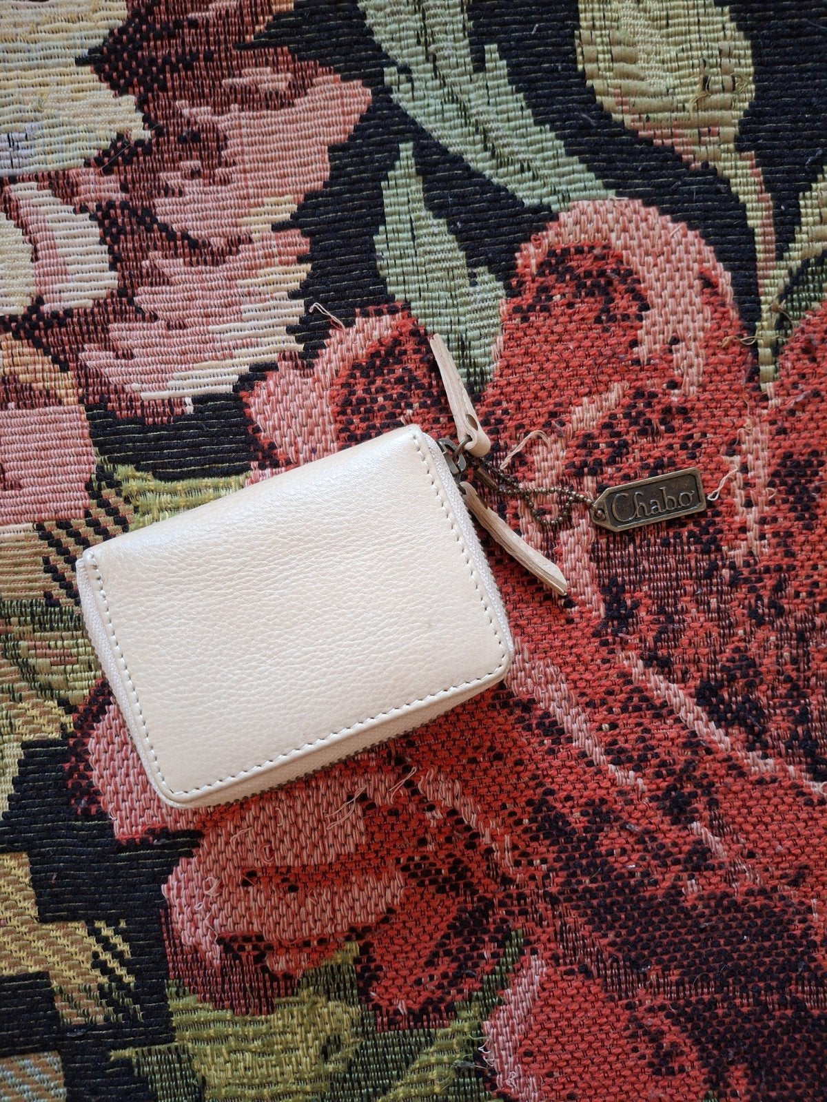 Chabo Leren Portemonnee - Nieuw met labels, Overige merken, Beige, Nieuw, Ophalen of Verzenden