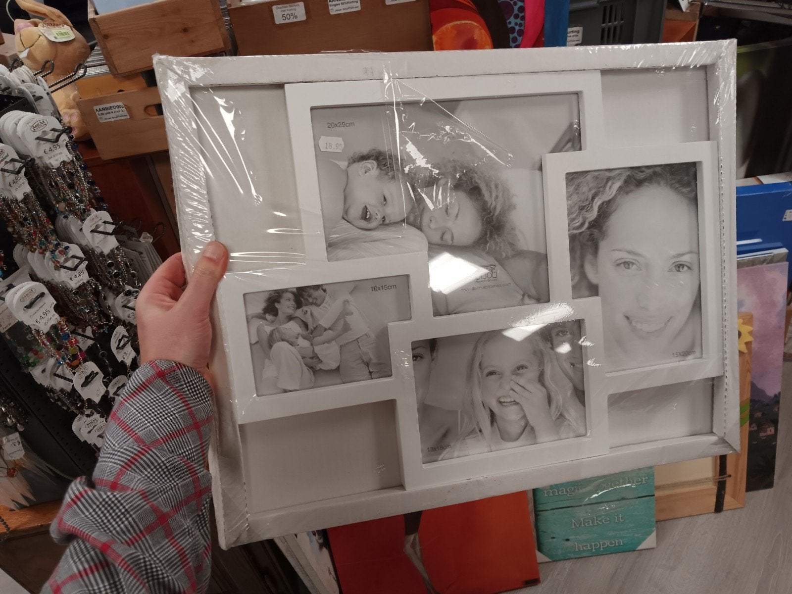 Witte collagelijst voor meerdere foto's, Onbekend, Nieuw, Onbekend, Collagelijst