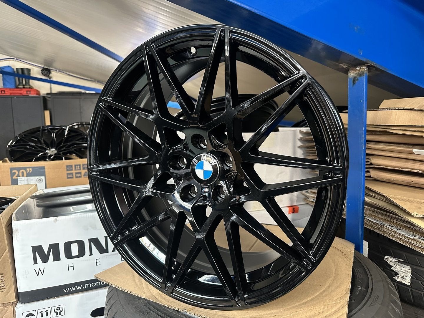 NIEUW 18inch BMW 666M Style Breedset Velgen 5x120 E90 F30 F1, 18 inch, -, -, Banden en Velgen