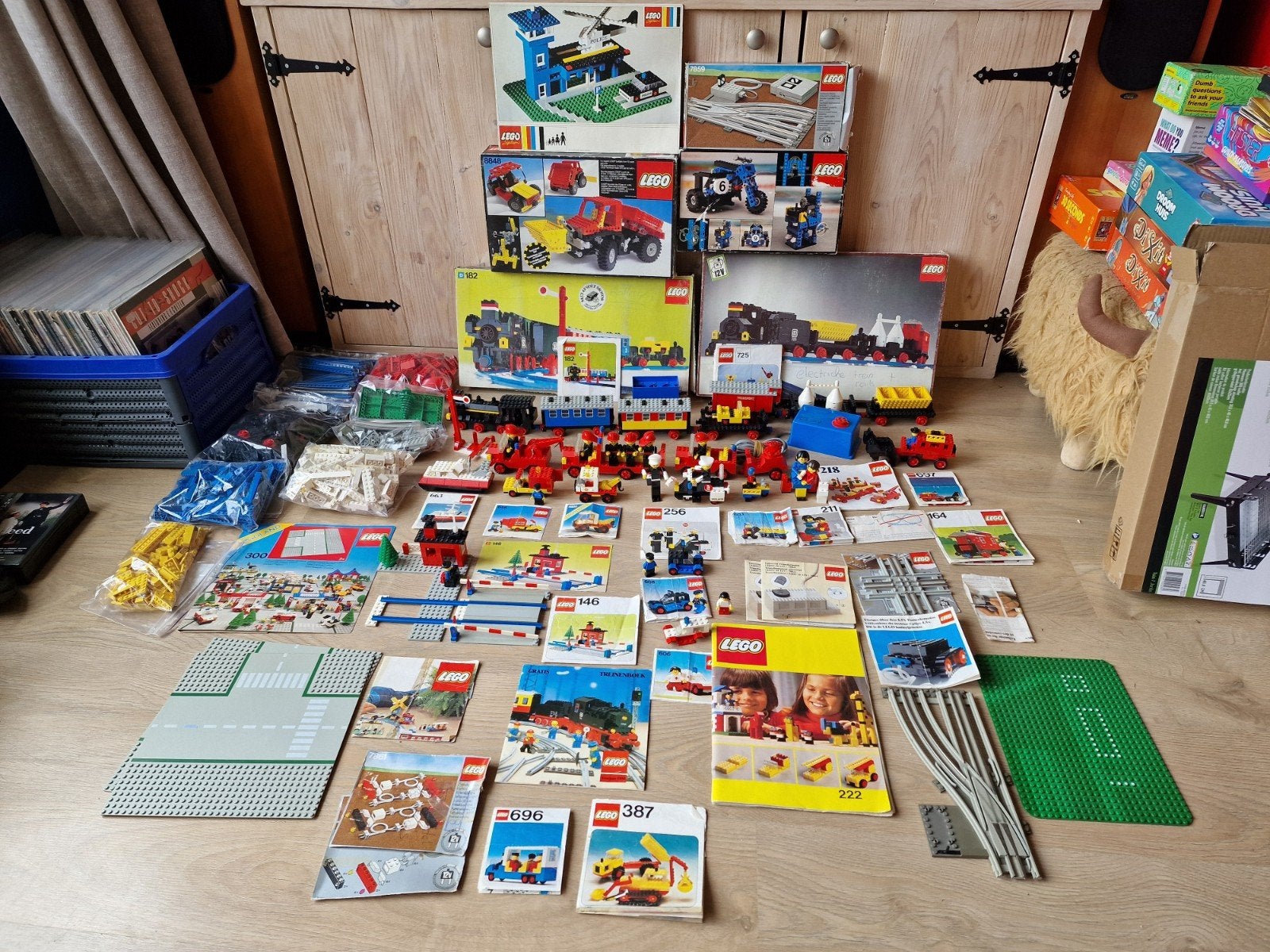 Grote partij vintage LEGO met treinen en meer ( ook te ruil, Ophalen of Verzenden, Gebruikt, Overige merken