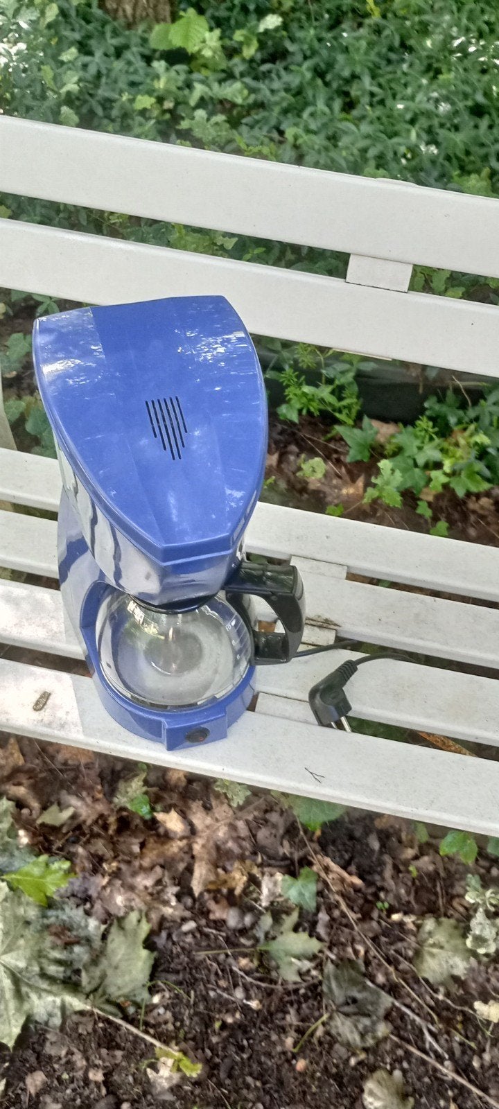 Quigg Koffiezetapparaat KM220.04 - Blauw, Witgoed en Apparatuur, Koffiezetapparaten, Ophalen, Gebruikt, 10 kopjes of meer, Koffiemachine
