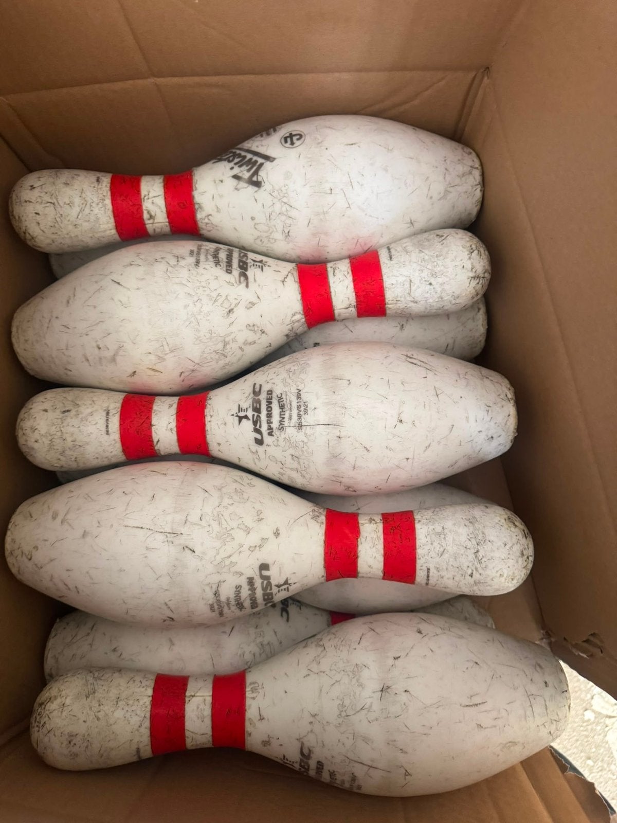 Oude gebruikte bowling pins, Ophalen, Gebruikt
