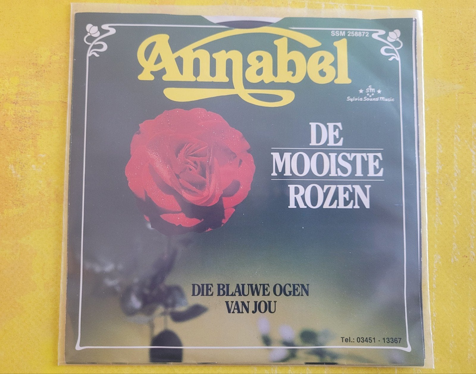 Annabel  - De mooiste rozen  - Die  blauwe ogen van jou., Cd's en Dvd's, Vinyl | Nederlandstalig, Ophalen, Zo goed als nieuw, Overige formaten