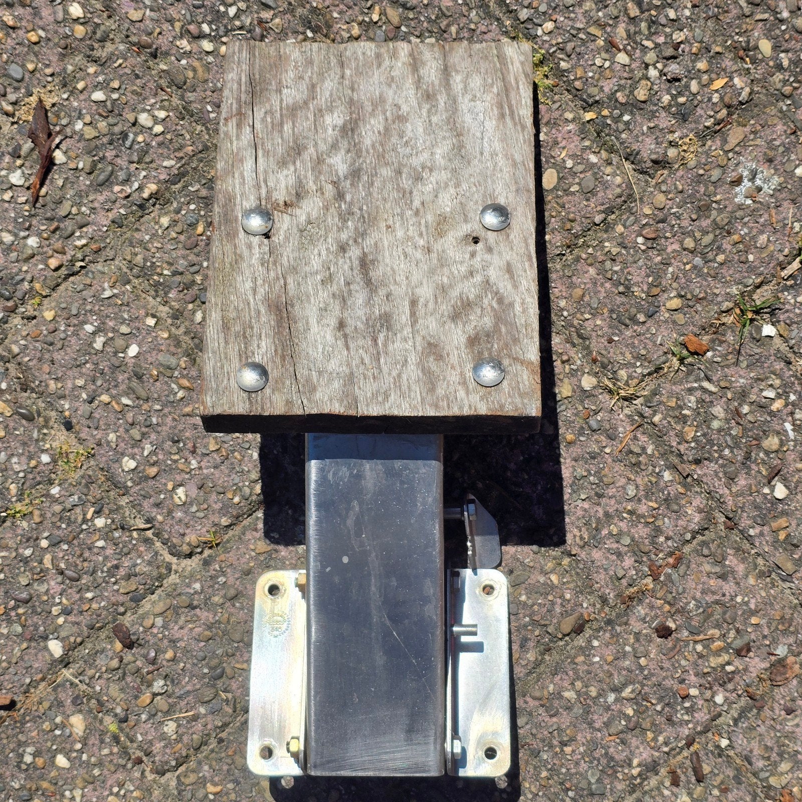 Buitenboordmotorsteun - Hout en RVS, Ophalen, Gebruikt, Motor en Techniek