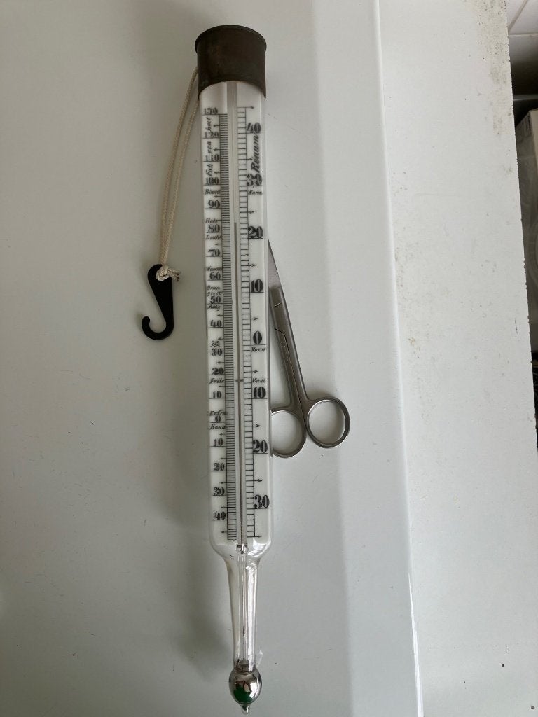 Antieke kwikthermometer, Antiek en Kunst, Ophalen of Verzenden