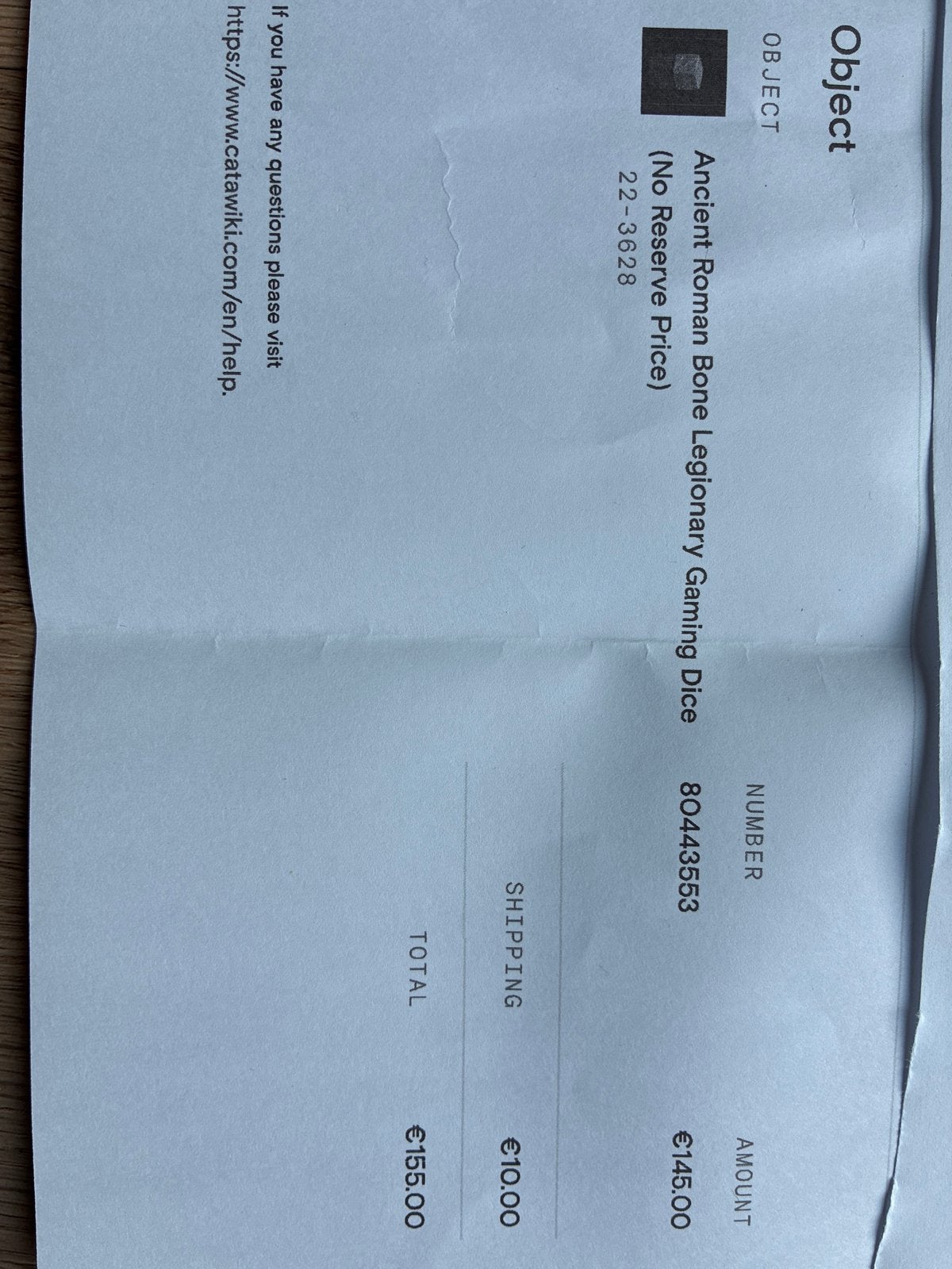 Antieke Romeinse Legioensdobbelsteen van Been, Ophalen of Verzenden