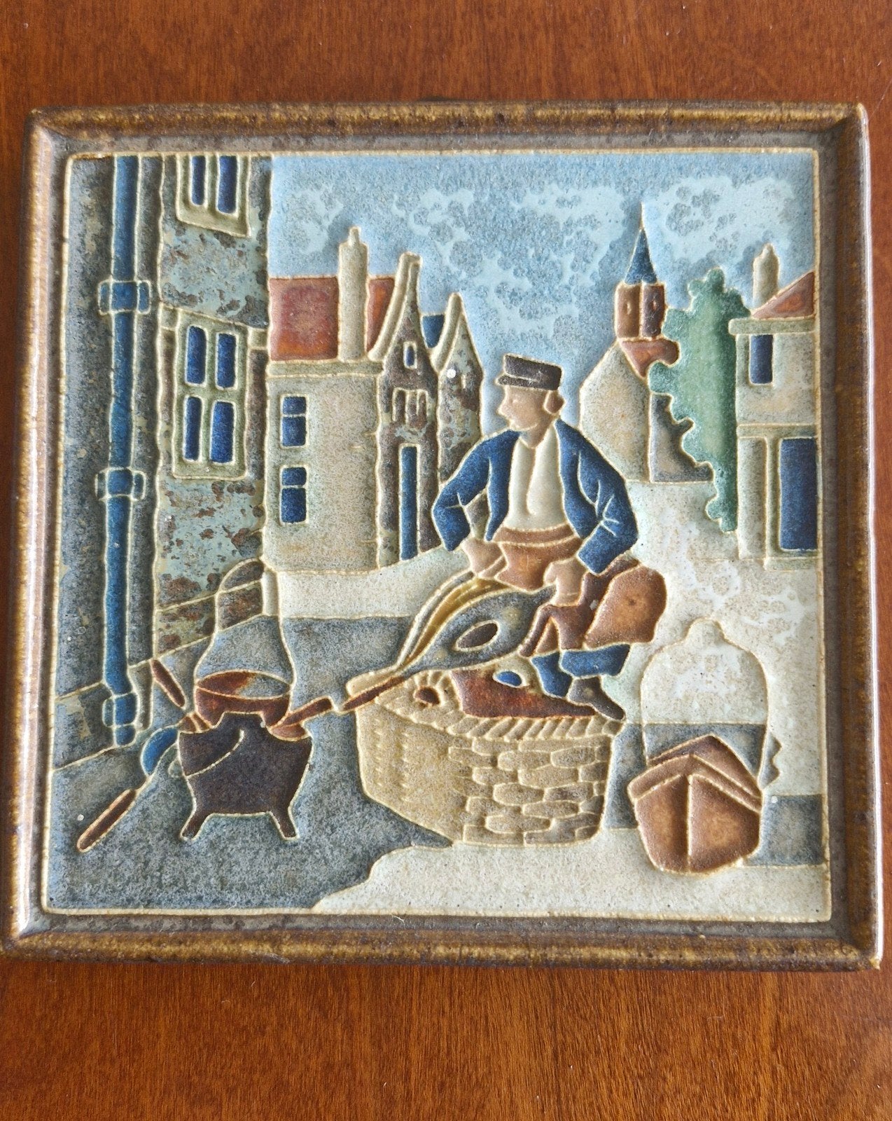 Delfts aardewerk tegel - Jubileum Loodgieters 1904-1954, Ophalen of Verzenden