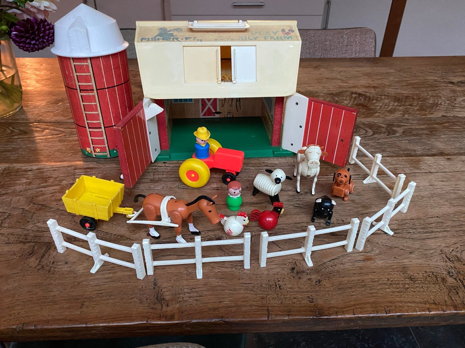 Fisher-Price Boerderij Speelset met Dieren en Tractor, Ophalen of Verzenden, Gebruikt, Speelset