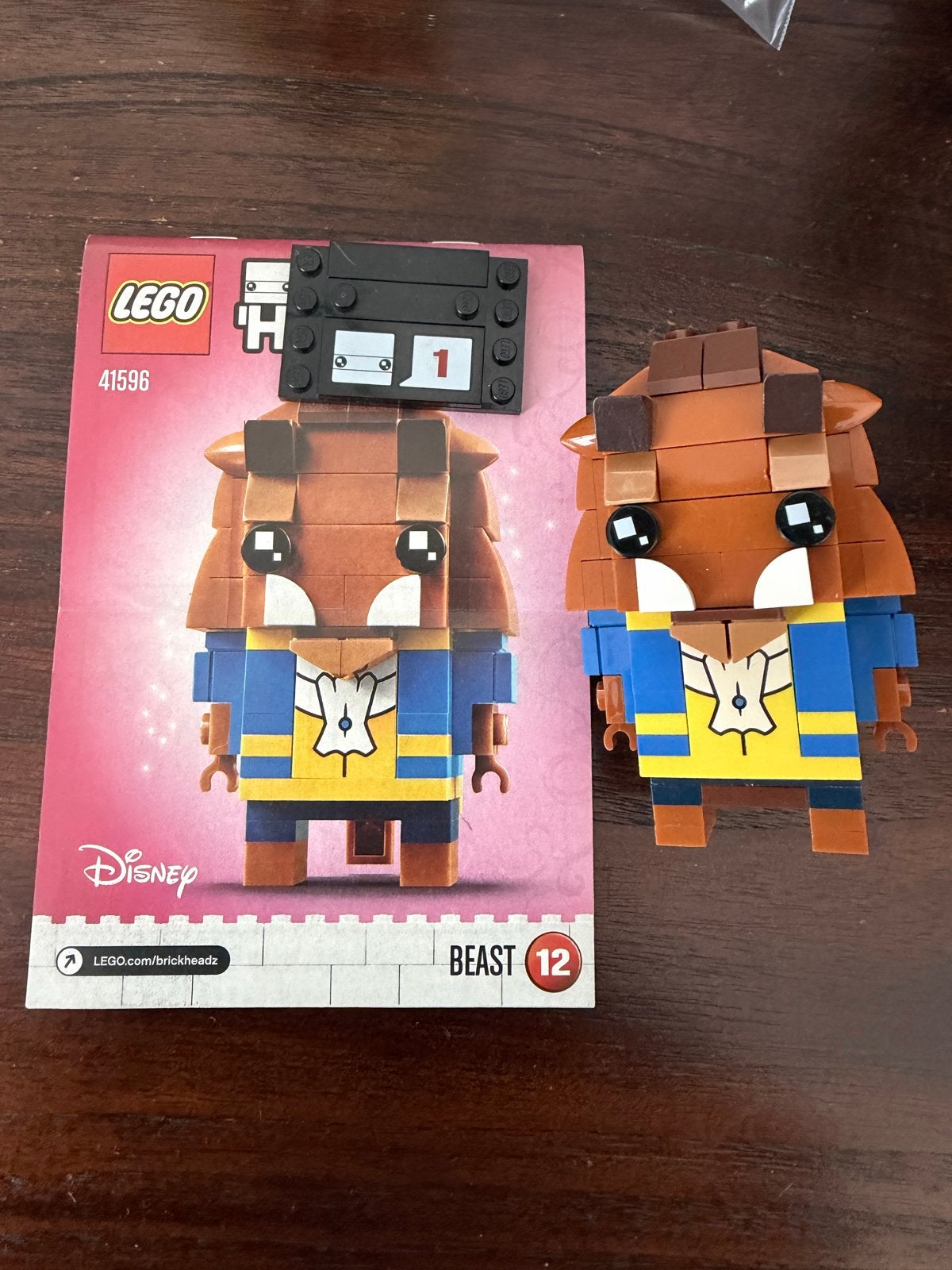LEGO BrickHeadz 41596 Beast - Belle en het Beest, Lego, Ophalen of Verzenden, Zo goed als nieuw, Compleet