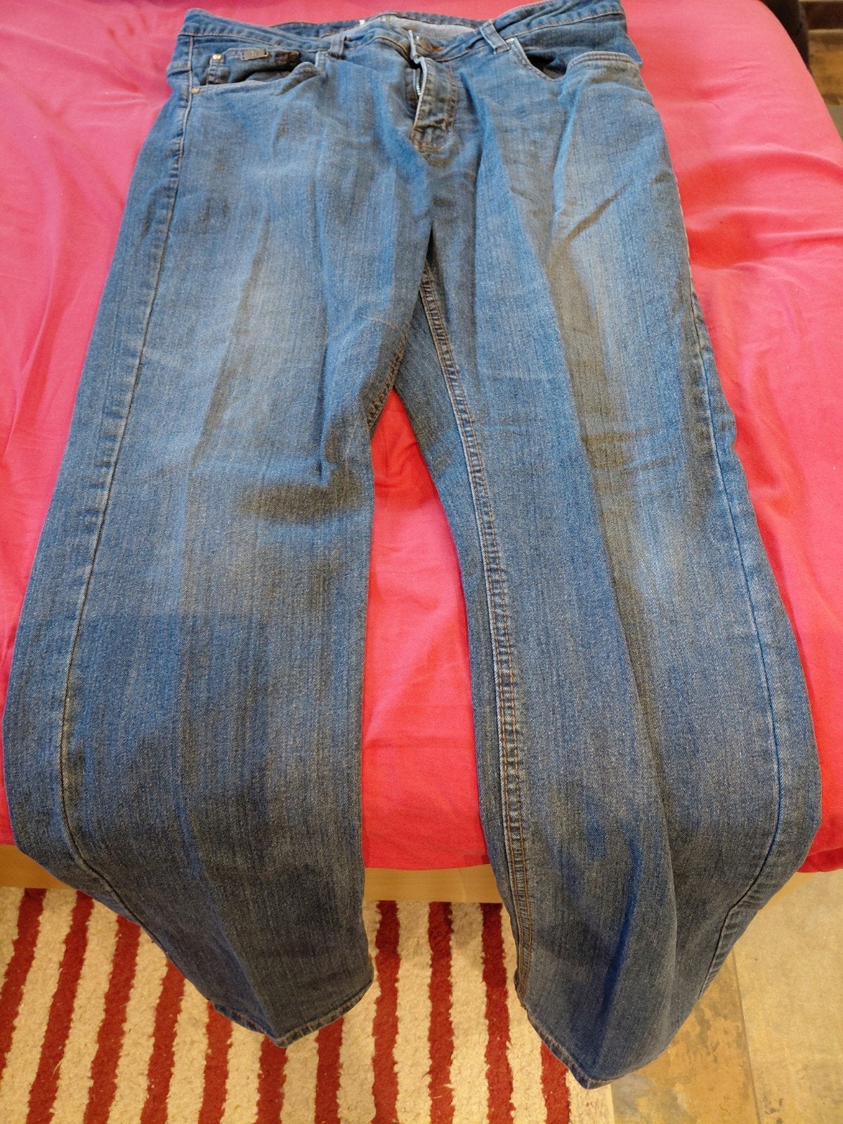 Heren jeans W36 L34 - Brams Paris - Zo goed als nieuw, W36 - W38 (confectie 52/54), Blauw, Danny, Ophalen of Verzenden