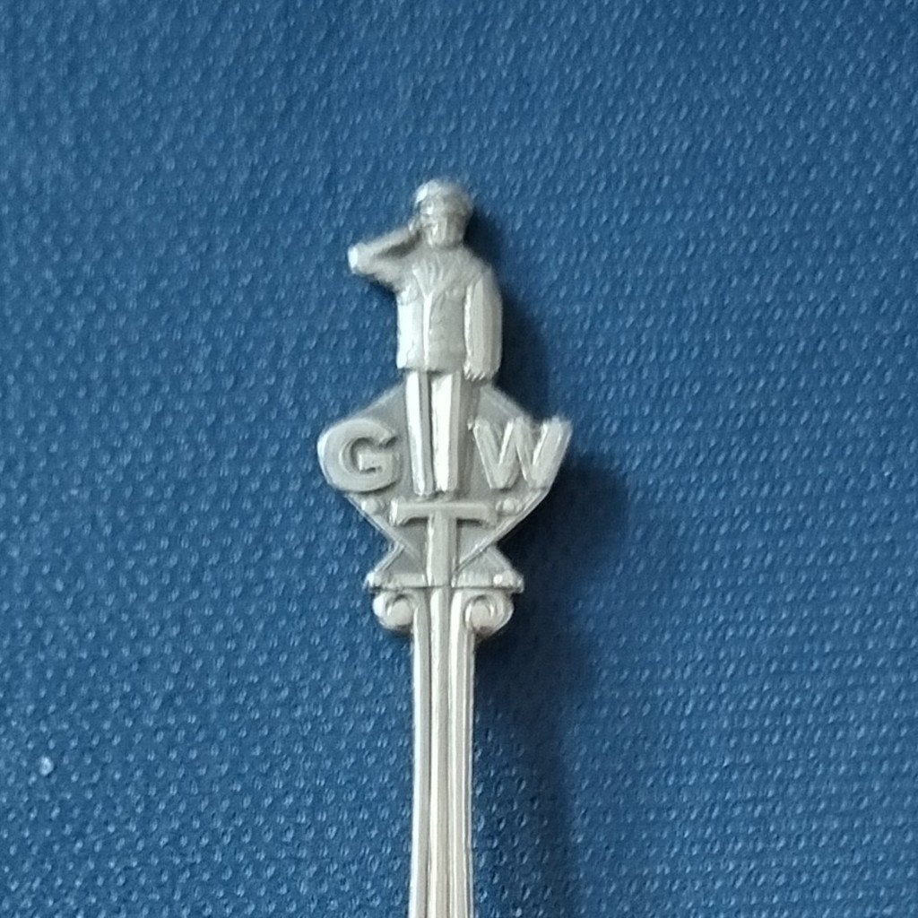 verzilverd lepeltje Geldersche Tramwegen, Doetinchem (PLEET), Antiek en Kunst, Ophalen of Verzenden
