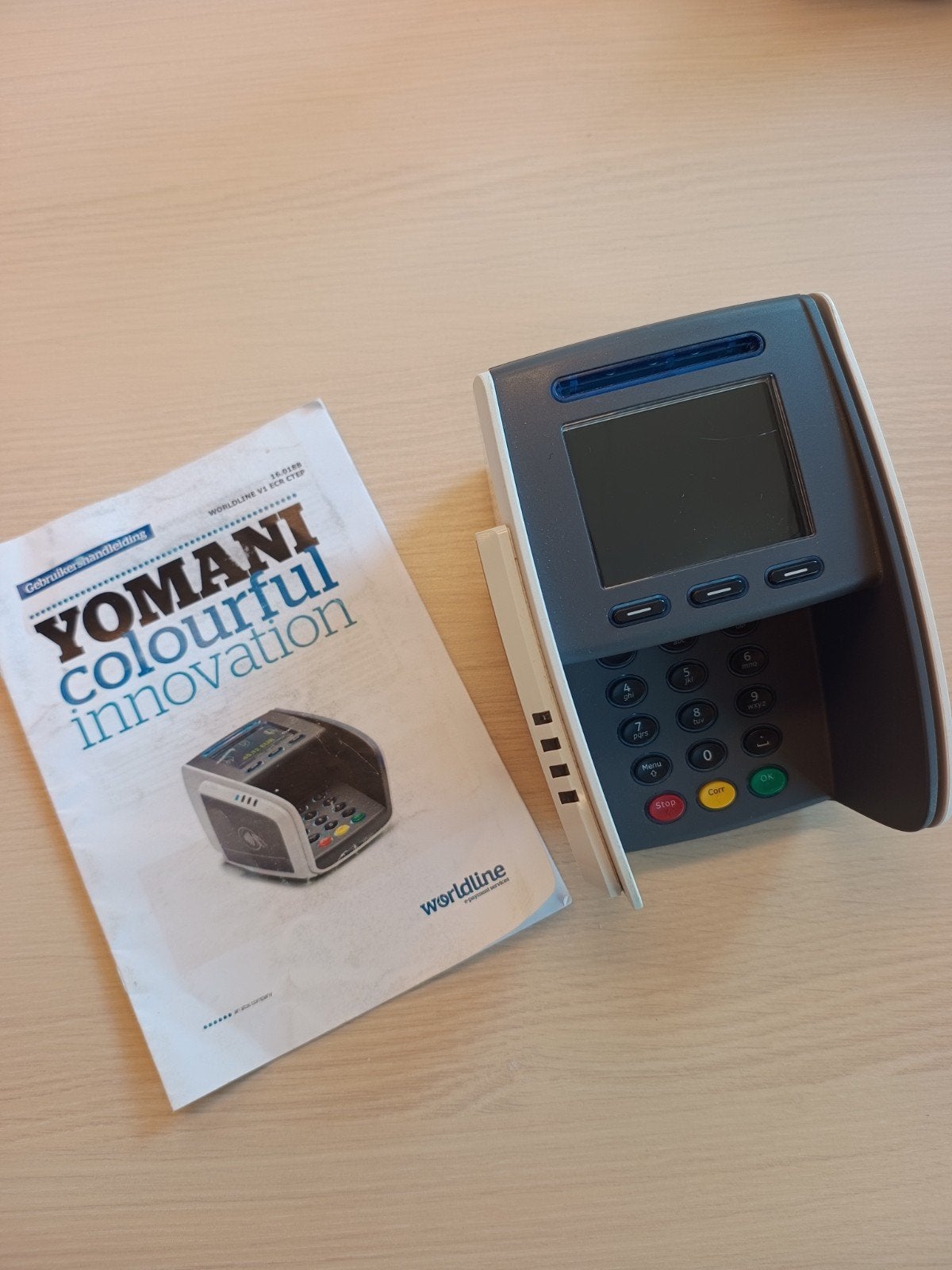 Worldline Yomani XR betaalterminal, compleet en werkend, Ophalen of Verzenden