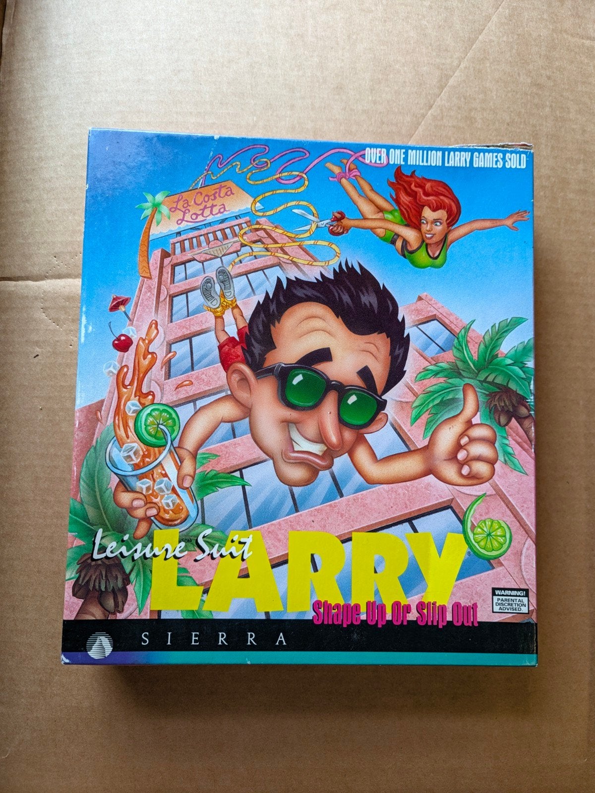 Leisure Suit Larry 6: Shape Up or Slip Out (PC, floppy), Spelcomputers en Games, Games | Pc, Avontuur en Actie, Gebruikt, Vanaf 18 jaar