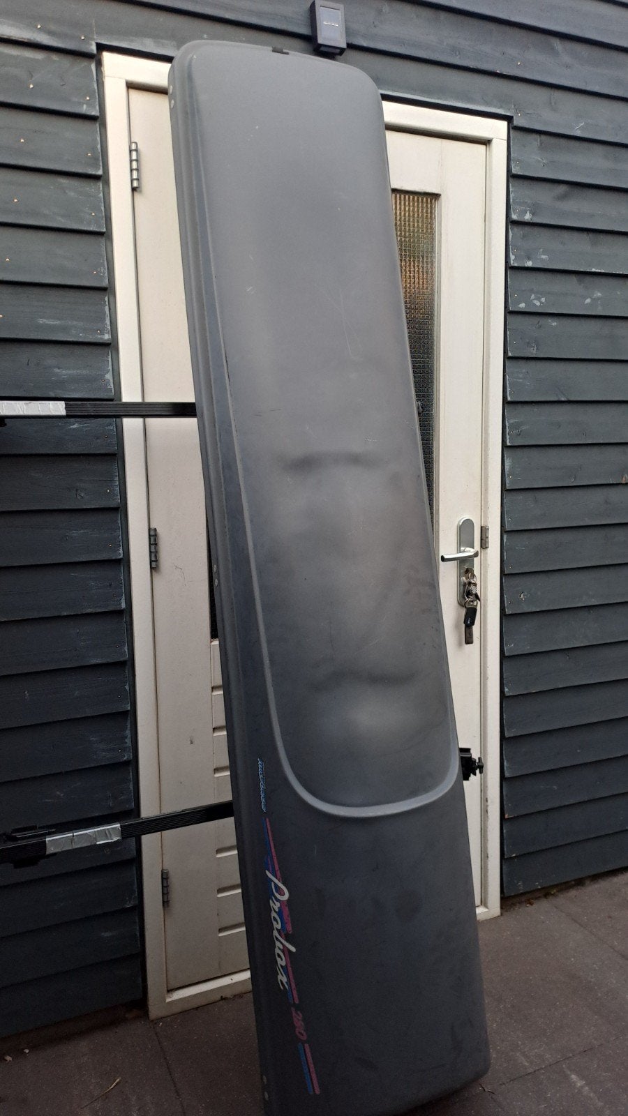 Dakkoffer 220cm met dakdragers (sleutels missen van het slot, Auto diversen, Ophalen