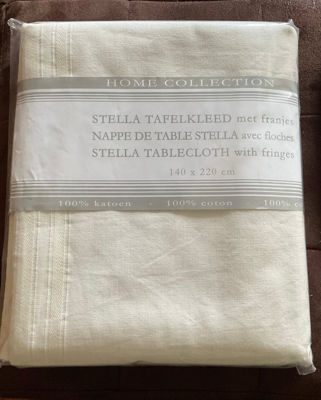 Groot tafelkleed met franjes, Ophalen of Verzenden, Nieuw, Rechthoek