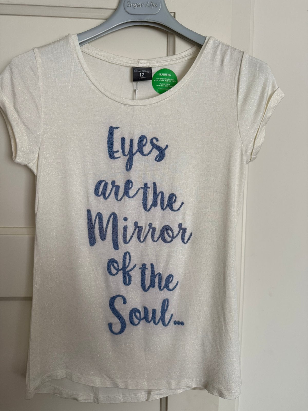 Baker Bridge T-shirt 'Eyes are the Mirror of the Soul', Ophalen of Verzenden, Nieuw, Meisje, Shirt of Longsleeve