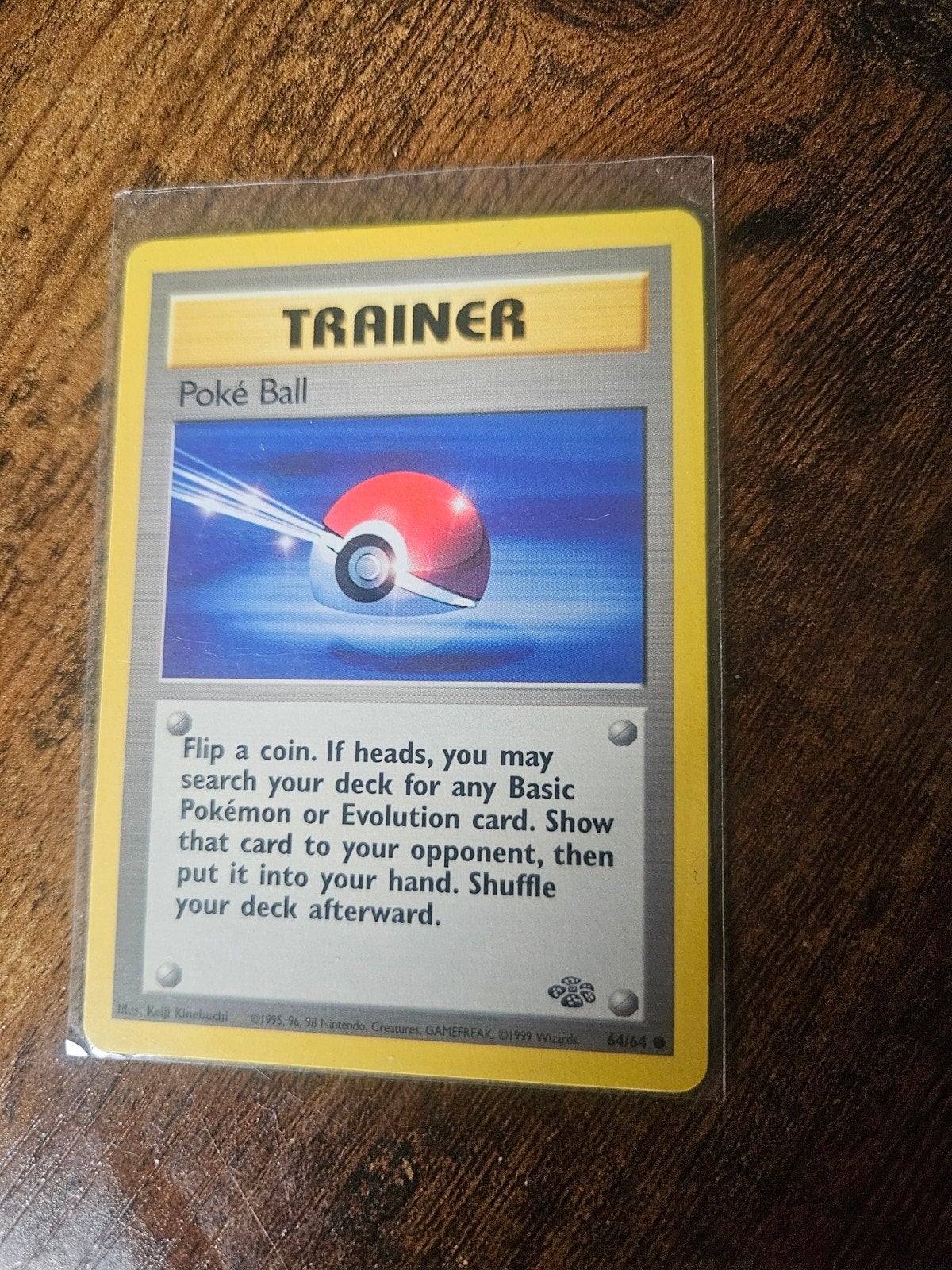 Pokémon Kaart: Poké Ball Trainer (Base Set), Ophalen of Verzenden, Gebruikt, Losse kaart