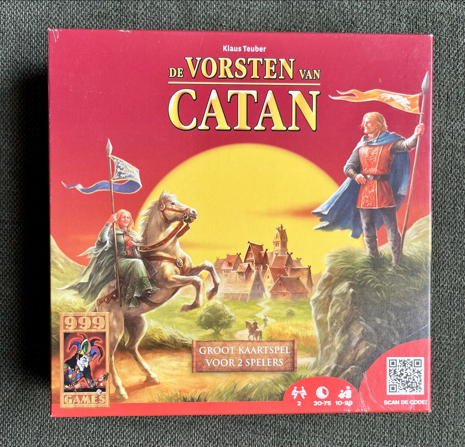 De Vorsten van Catan: Basisspel Plus 3 Themasets, Een of twee spelers, Ophalen, Zo goed als nieuw