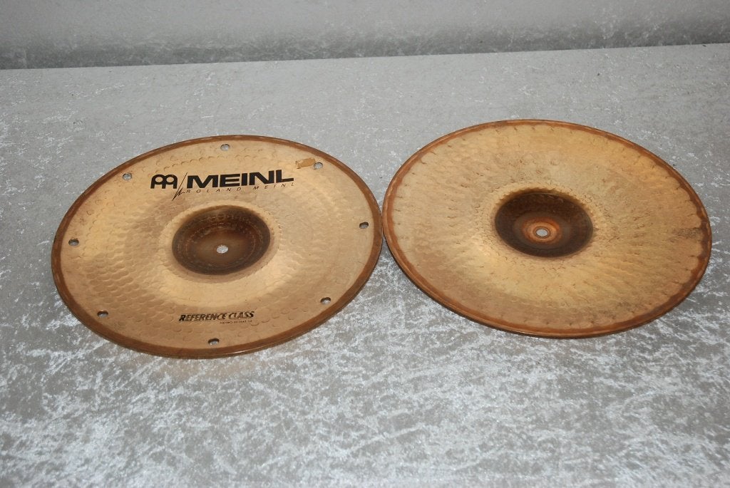 Meinl Reference metro class Billy Cobham hihats 985/1323gr, Gebruikt, ., Drums of Percussie, Ophalen of Verzenden