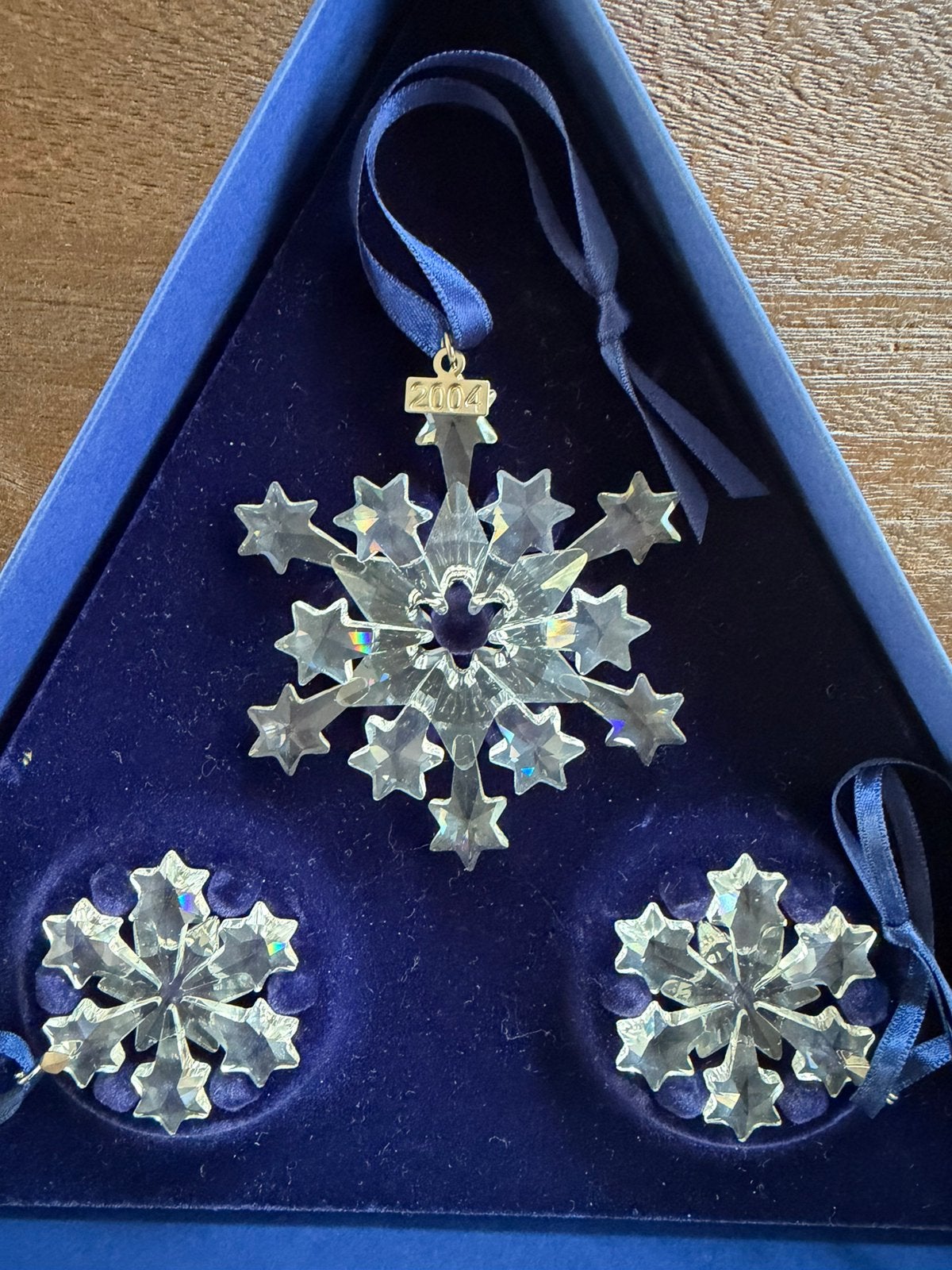 Swarovski 2004 | snowflake | kerstster | kersthanger, Ophalen of Verzenden, Zo goed als nieuw, Figuurtje