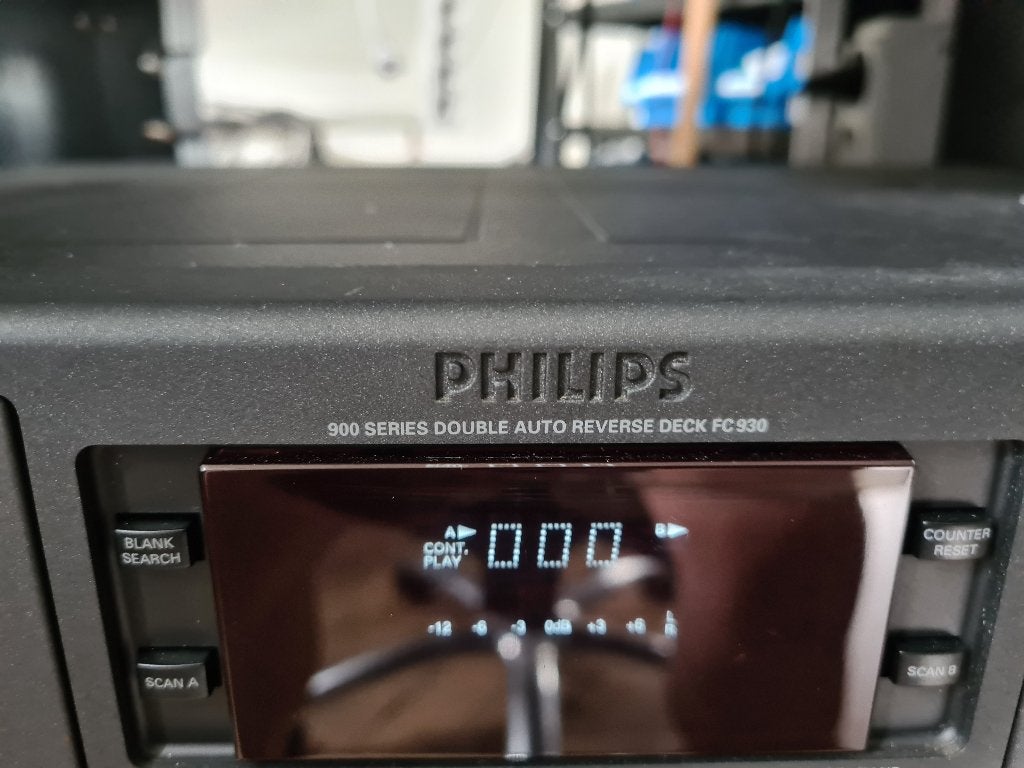 philips fc930, Audio, Tv en Foto, Cassettedecks, Ophalen of Verzenden, Dubbel, Philips, Auto-reverse