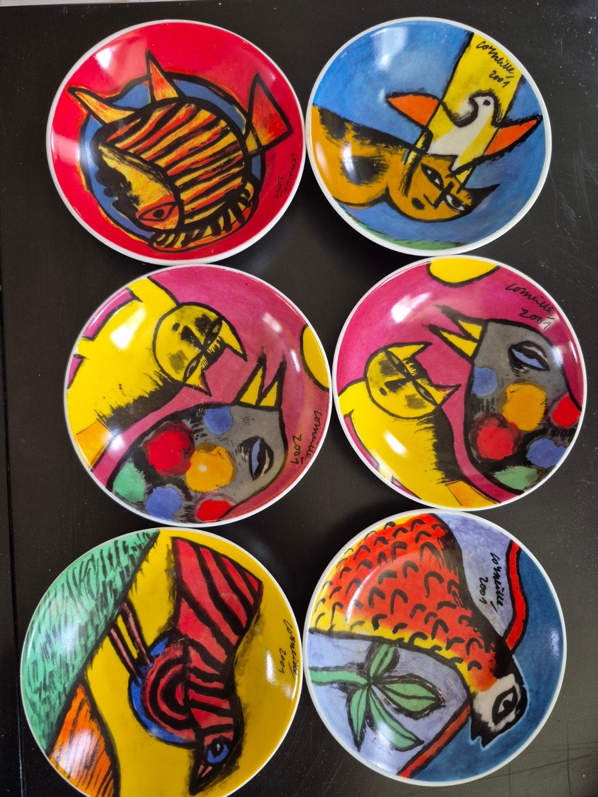CORNAILLE schoteltjes / bordjes kunst, Ophalen, Porselein, Overige stijlen, Kop(pen) en/of Schotel(s)