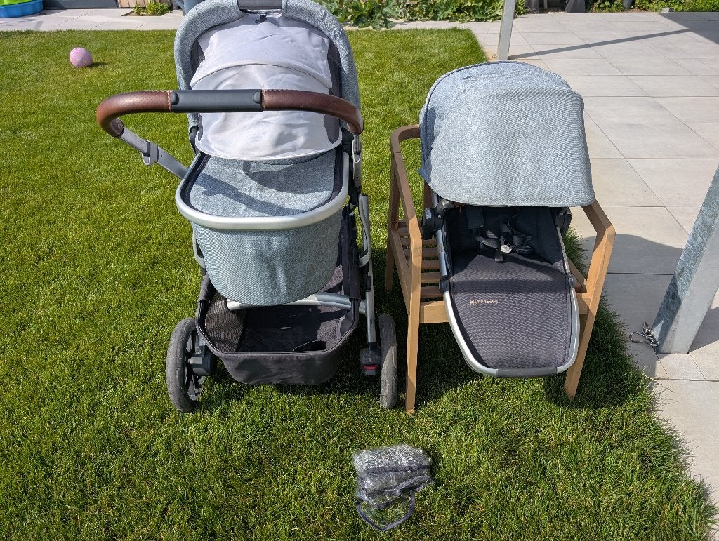 UPPAbaby Vista 2 complete set kinderwagen., Gebruikt, Verstelbare duwstang, Ophalen, Kinderwagen