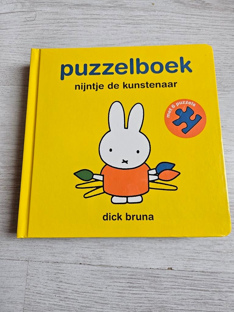 Helemaal nieuw Dick Bruna - puzzelboek nijntje de kunstenaar, Non-fictie, Ophalen of Verzenden, Zo goed als nieuw, Dick Bruna