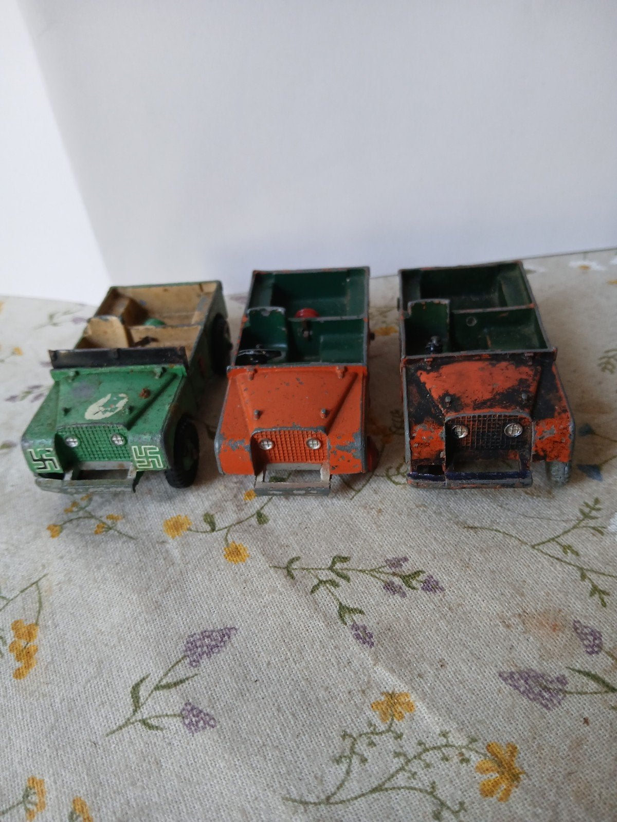 3x Landrover.  Dinky toys,  opknappers, samen:, Ophalen of Verzenden, Gebruikt, Auto, Dinky Toys