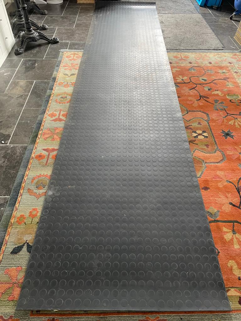 Rubberen Antislipmat op Rol - Noppenpatroon 3mm, 384 lengte, Ophalen, Overige materialen, Industrieel, Gebruikt