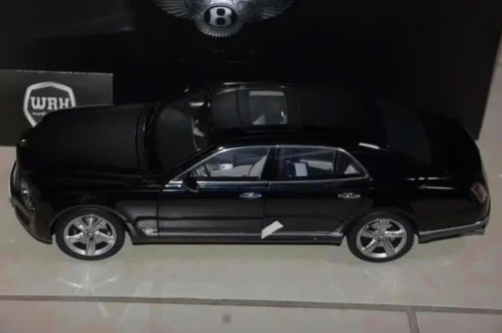 1:18 BENTLEY MULSANNE SPEED onyx black Kyosho in doos WRH, Verzenden, Zo goed als nieuw, Auto, Kyosho