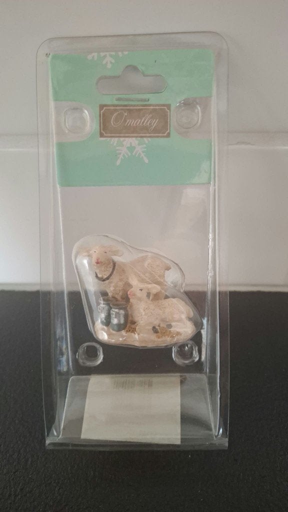 Kerstdorp schapen set 2, Ophalen of Verzenden, Nieuw