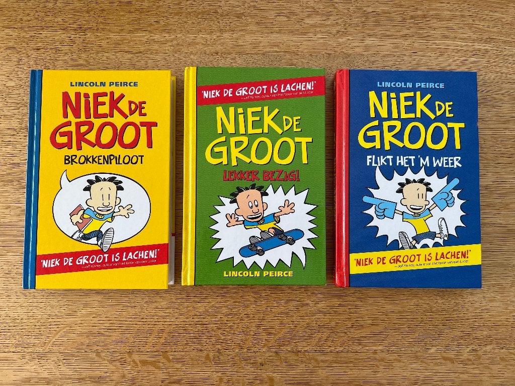 Niek de Groot boeken set 3 hardcovers Lincoln Peirce, Fictie algemeen, Verzenden, Zo goed als nieuw, Lincoln Peirce