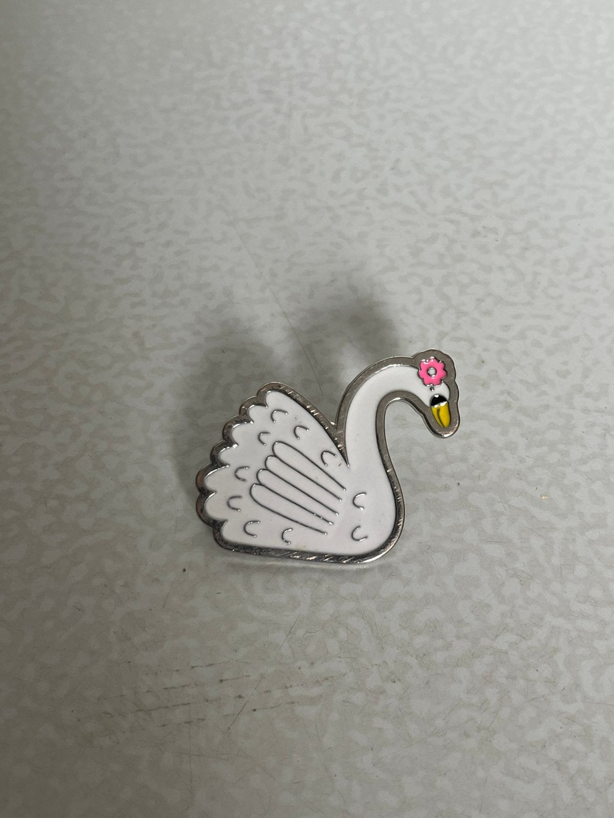 Zwaan broche, Sieraden, Tassen en Uiterlijk, Ophalen of Verzenden, Zo goed als nieuw, Wit, Zilver