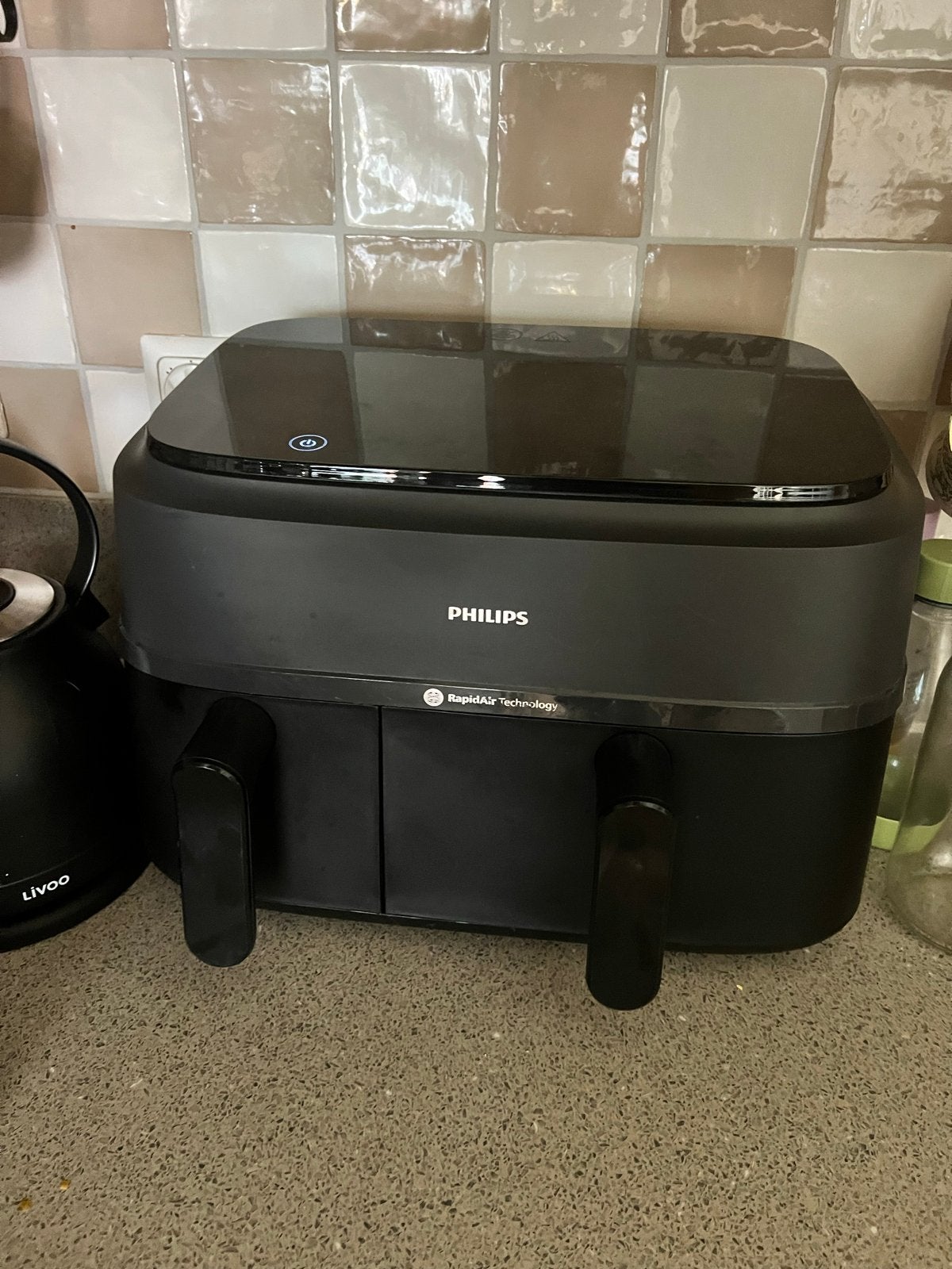 Philips Airfryer met dubbele mand - Licht beschadigd, Ophalen, Gebruikt, Airfryer, 1500 gram of meer