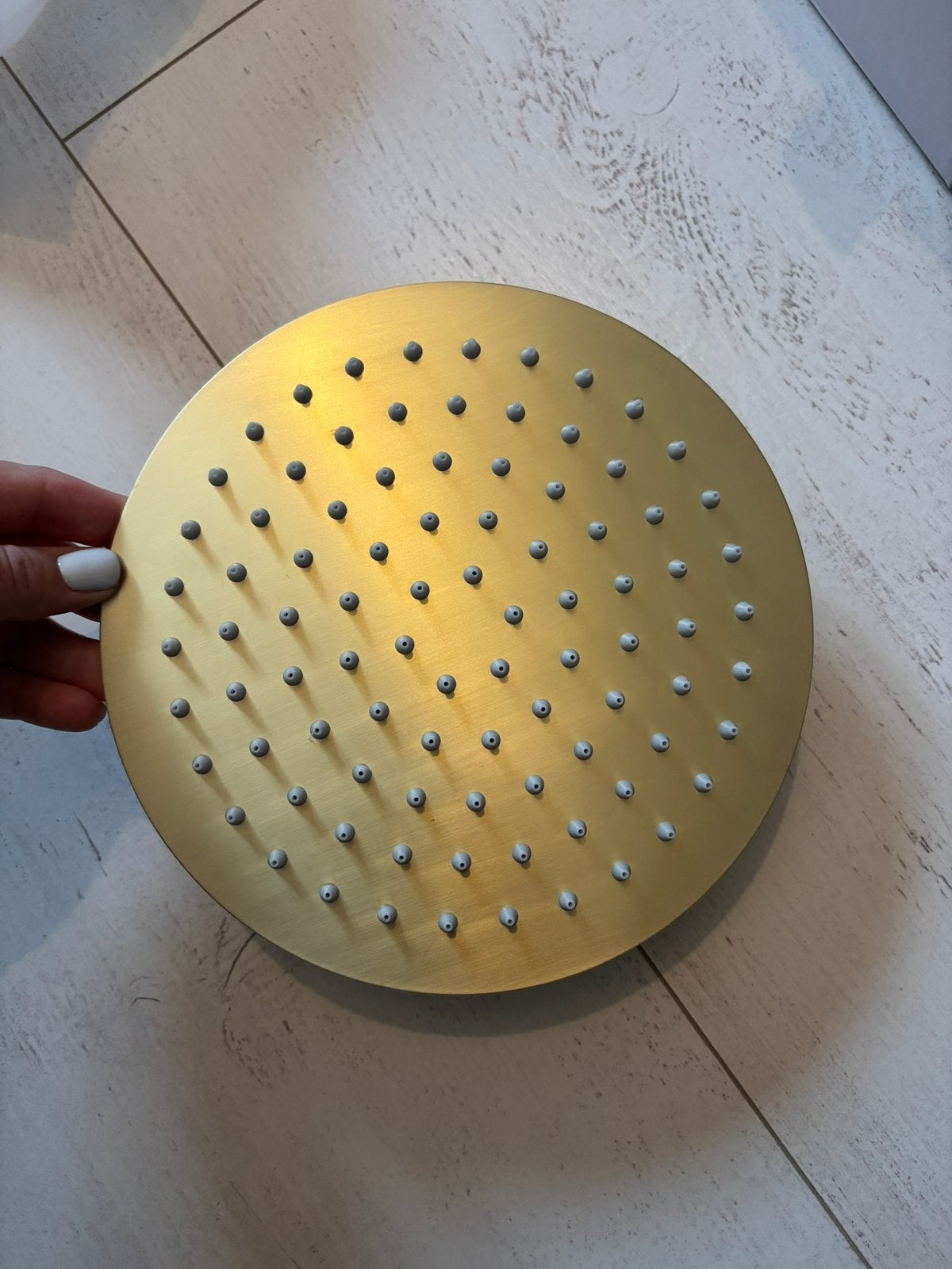 Saniclear Brass Hoofddouche 20 cm, Ophalen of Verzenden, Nieuw, Douche
