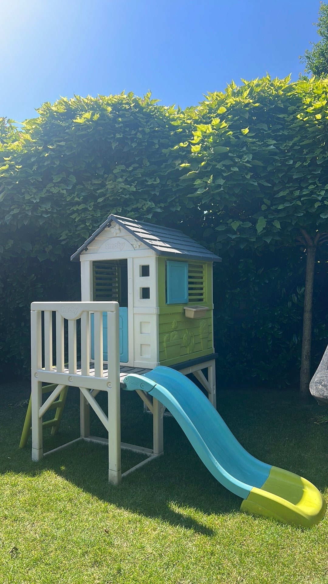 Smoby - Speelhuis - Paalwoning met glijbaan - Vanaf 2 jaar, Ophalen, Zo goed als nieuw, Kunststof