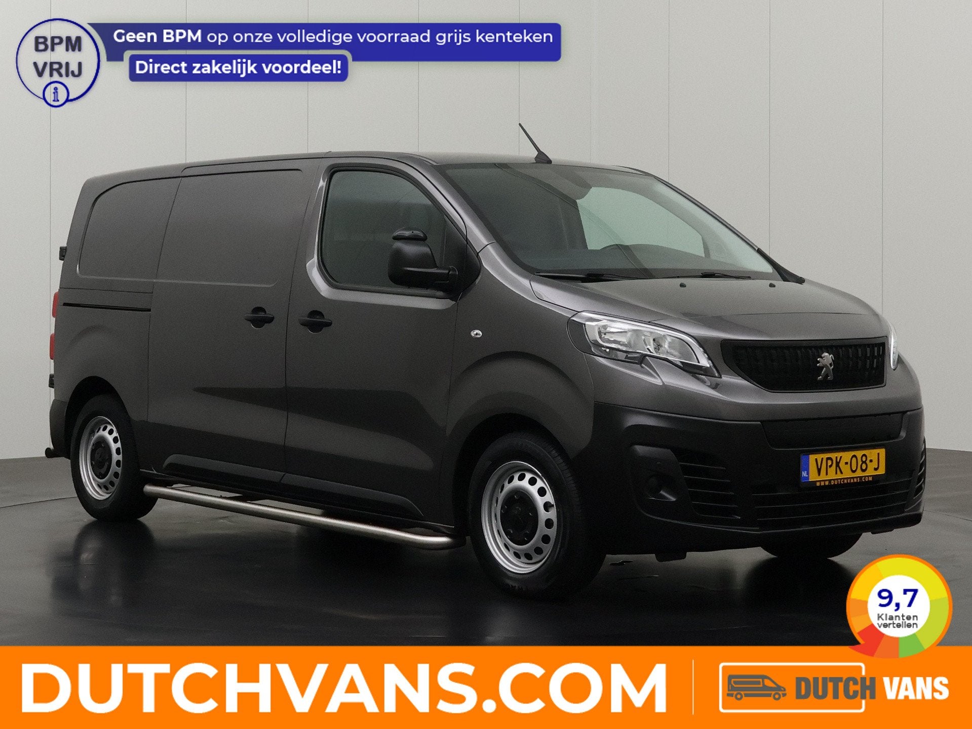 Peugeot e-Expert Lang Premium 75 kWh | Elektrisch | SOH 91,3, Auto's, Dealer onderhouden, 136 pk, Gebruikt, Elektrisch