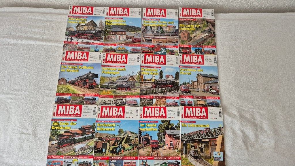 12-delig MIBA tijdschriften serie uit 2011 (compleet), Overige merken, Gelijkstroom of Wisselstroom, Overige typen, Ophalen of Verzenden